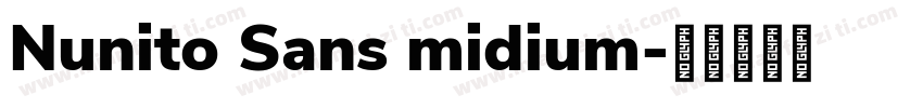 Nunito Sans midium字体转换